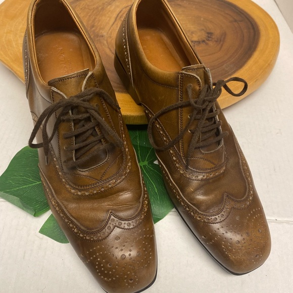 J.M. Westin Aged Leather Wingtip Laced Oxfords - Picture 3 of 11